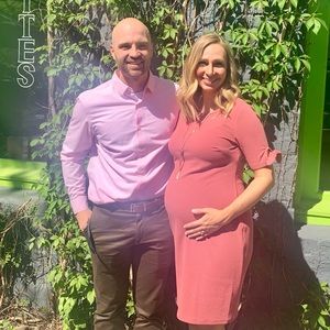 Motherhood maternity Medium dusty-rose dress